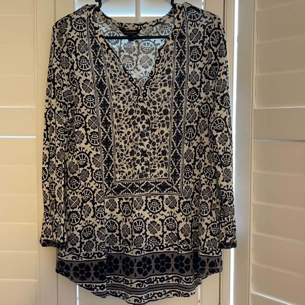 Lucky brand L 3/4 sleeve shirt
